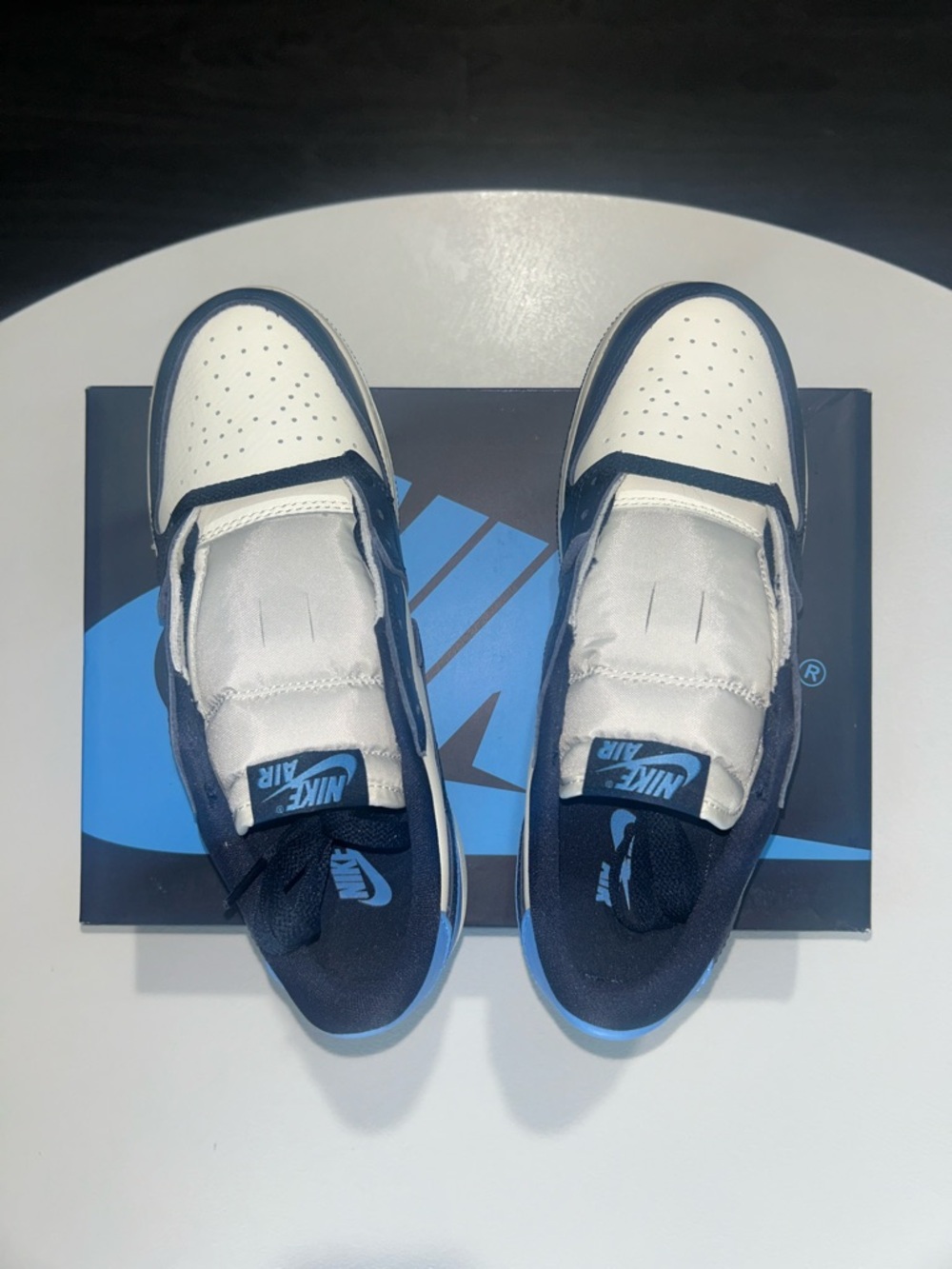 Jordan 1 Low OG GS “Obsidian UNC” Women’s Size 8 - Picture 6 of 12